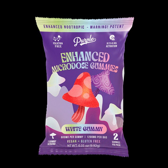 Purple Mushroom Enhanced Microdose Gummies (Bulk) - Image 2