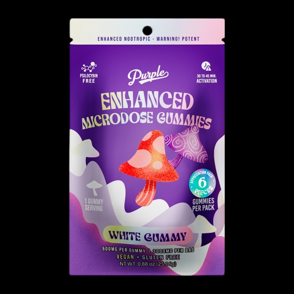 Purple Mushroom Enhanced Microdose Gummies (Bulk) - Image 3